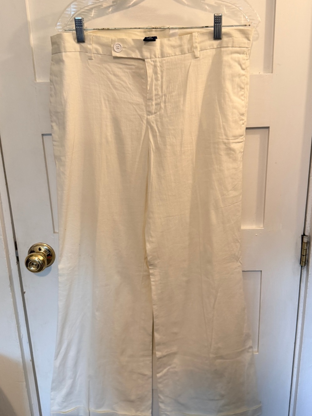 GAP Cream Straight-Leg Chinos